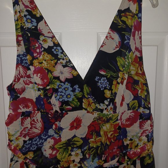 Ever Pretty Pleated Sleeveless V-Neck Chiffon Maxi Dress Size XL - Picture 4 of 8